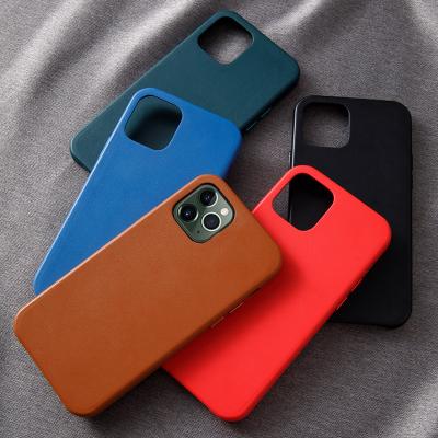 China Shockproof Original Official Side PU Leather 4 Side Full Wrapped PU Leather Phone Case For iphone 13 pro for sale