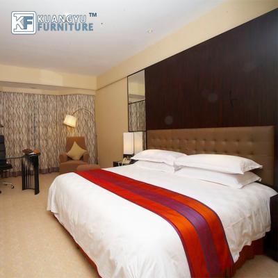 China Chinese Hilton Hotel Furniture, kingbed piece set by Hilton, five star quality hotel furniture for sale