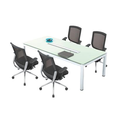 China Other Modern Executive 4 Seater Metal Solid Wood Desk for sale