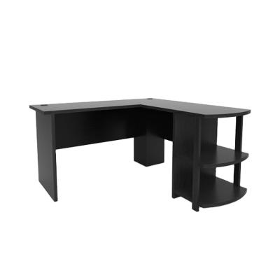 China Computer Desk Computer Desk in Black, Corner L Shaped Computer Desk, Black Wooden Computer Desk for sale