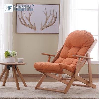 China Other Quality Wholesale Modern Fabric Solid Wood Beach Chair for sale