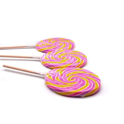 China Ready to be served Stick Candy Hard Candy Flat Lollipop Wholesale for sale