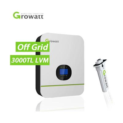 China Growatt SPF 3000TL LVM-48P 3Kw Pure Sine Wave Off Grid Single Phase Battery Solar Inverter With Wifi Remote Monitoring 455mm*350mm*130mm for sale