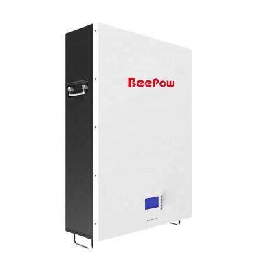 China Beepow 5Kw Energy Storage Battery Pack Home 48V 100Ah Lithium Ion Wall-Mounted Solar System Lifepo 4 Battery 51.2V 100Ah for sale