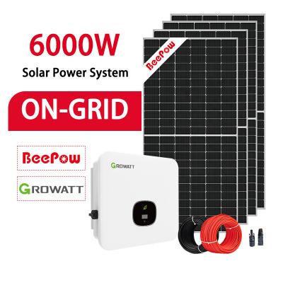 China Good Home Price Beepow All In One Home Energy System 10Kw On Grid Solar Power System Kit With Complete Inverter for sale