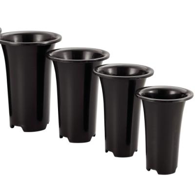 China FL150 Plastic Flower Pagoda Bottom Flower Pots Planters / Green Plant Orchid Pots for sale