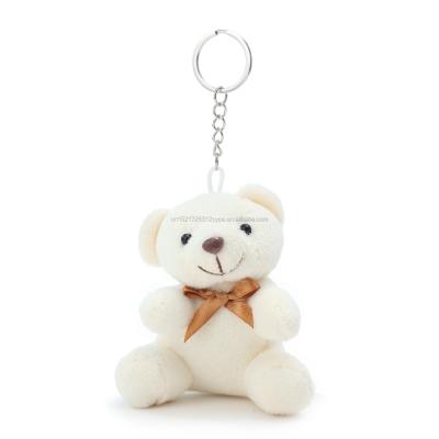 China Custom Plush Baby Teddy Bear Stuffed Gift Toy Stuffed Doll Pendant Wedding Toy Key Chain for sale