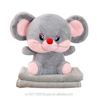 China Pillow 2019 New Style Eye Mouse Doll Blanket Plush Toy Big Stuffed Cartoon Soft Pillow Animal Toy For Baby Sleeping for sale