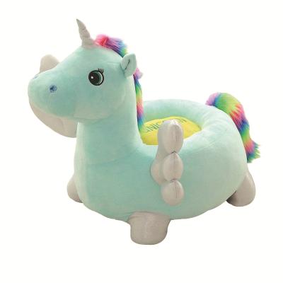 China Home Wholesale Custom Cute Angel Unicorn Sofa Seat For Kids Sofa And Stools Chair Plush Animal Toy With Wings for sale