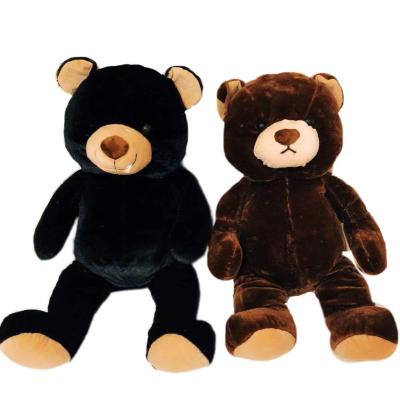 China giant plush pleuche black teddy bear plush toy for gifts for sale