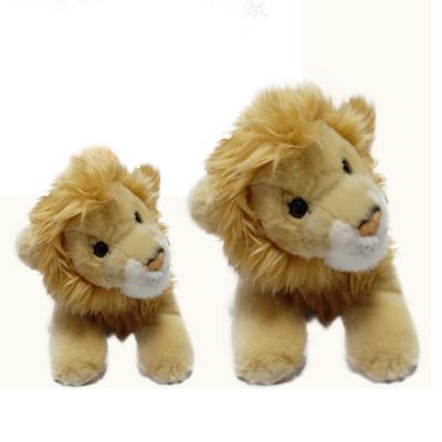 China Custom Realistic Zoo Lion Doll Stuffed Animal Small Plush Toy For Souvenir for sale