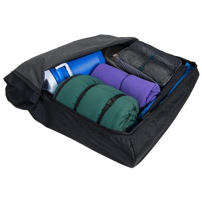 China Waterproof / Dustproof Car Roof Bag Black Oxford Car Roof Top Cargo Bags for sale