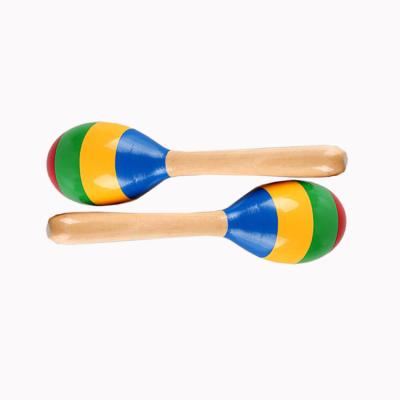 China Educational Cheap Maracas Musical Instrument Percussion Colorful Maraca Toy for sale