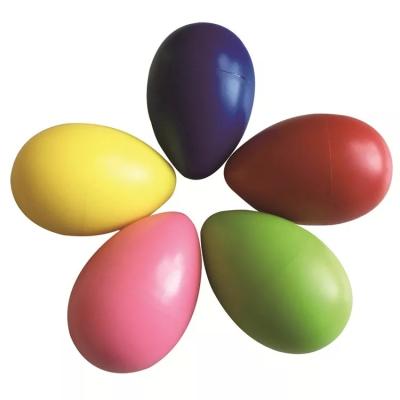 China Colorful Plastic Egg Shaker Children Education Toy Eggs Educational High Gloss Musical Instrument Shaker Device for sale