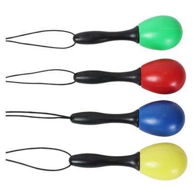 China Educational Musical Instrument Education Kids Toys Mini Plastic Maracas Colorful Plastic Maracas With String for sale