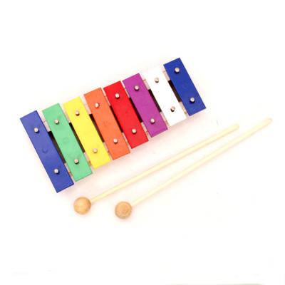 China Musical Toy Orff Percussion Musical Instruments Toys Xylophone 8-Keys Custom Colorful for sale