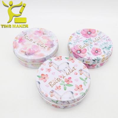 China Professional Recycled Materials Supplier Metal Recycle Eco Friendly Round Candle 2oz 4oz 8oz Vintage Cr Soy Wax Colored Mini Tin Box for sale