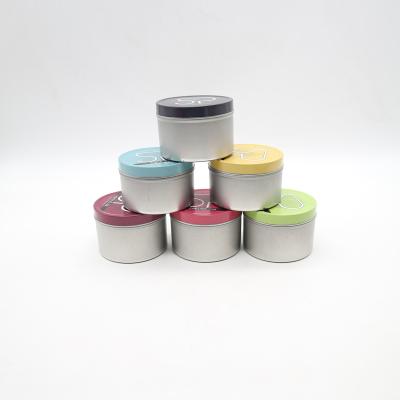 China Recycled Materials OEM High Quality Tinplate Seamless Construction Customized Round 8Oz Mini Tin Kitchen Candle Tins 1oz 2oz 3oz 4oz 6oz 8oz 12oz for sale