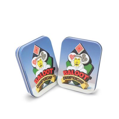 China Factory Outlet China Supplier Lightweight Poker Metal Tin Gum Box for sale