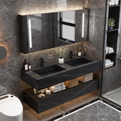 China Guangdong Modern Good Factory Prices Modern Wall Mounted Bathroom Cabinet for sale