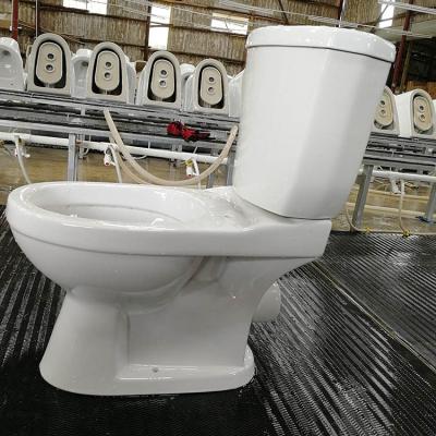 China Double-Flow Down Wash Down Large Hole 2 Piece Toilet Set Bathroom Toilet Set Two Piece Flush Double Toilet Water Closet for sale