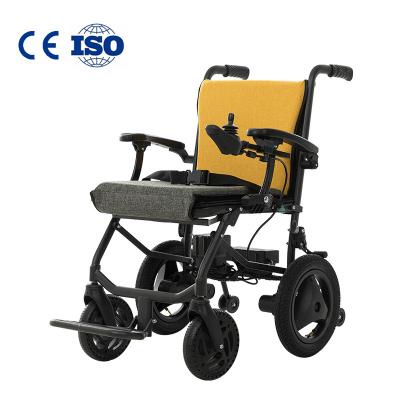 China 2021HotSelling Alumminum Alloy Electric Wheelchairs For Wheel Disabled Foldable Lightweight Folding Chair Prices In Power Motor Adults Wheelchair for sale