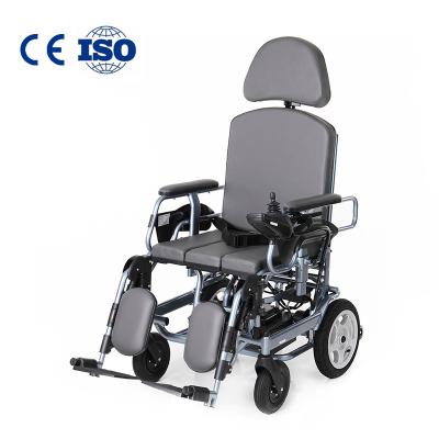 China 2021HotSelling Alumminum Alloy High-back Best Quality Electric Wheelchair Stylish Cheap Hot Sale Handicapped Wheelchair for sale