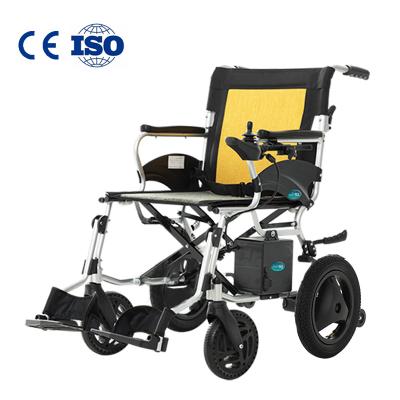 China Alumminum alloy electric wheelchair 2021 hot selling foldable lightweight wheelchair portable elderly care products from amazon for sale