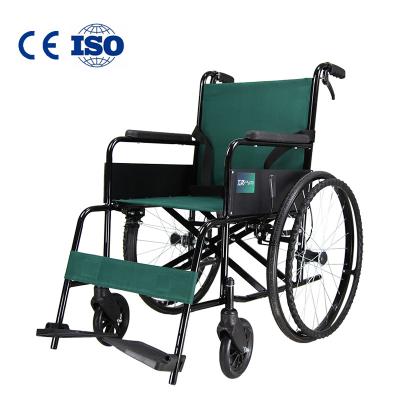 China 2021Wholesale Factory Supply High Quality Steel Folding Wheelchair For Elderly Disabled Wheelchair With CE for sale