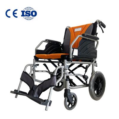 China 2021 Hot Selling Aluminum Alloy Magnesium Alloy Chrome Plated Steel Frame For Adults With Armrests Light Weight Advanced Manual Wheelchair for sale