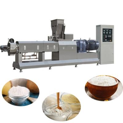 China Food Cooking Automatic Modified Starch Production Line 304 Stainless Steel Industrial Lined Kettle Twin Screw Modified Starch Extruders for sale