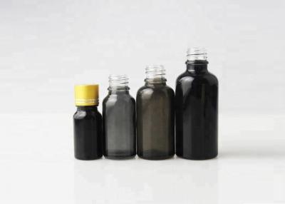 China Screen Printing Essential Oil Glass Bottles Round Shape With Plastic Pipette Dropper for sale