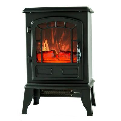 China Free Stove Heater Portable Type Polyresin Log Traditional Electric Heater Electric Fireplace Set Flame Effect Safety Approved for sale