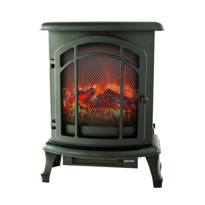 China Free Stove Heater Portable Type Polyresin Electric Fireplace Hotel Electric Heater Log Set Flame Effect Safety Approved for sale