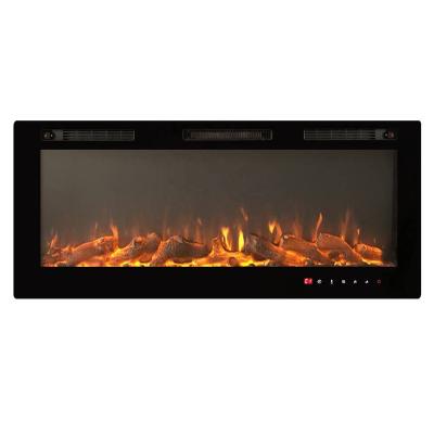 China Hotel 50 INCH WALL MOUNTED FIREPLACE WITH 10 FLAME COLOR WIFI CONTROL and BLUE TOOTH SPEAKER for sale