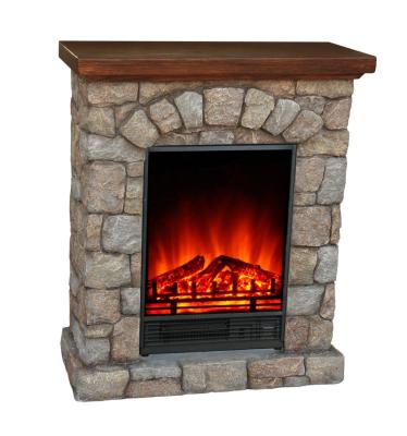 China Hotel Polystone MgO Mantel Electric Fireplace Artificial Stone Mantel for sale