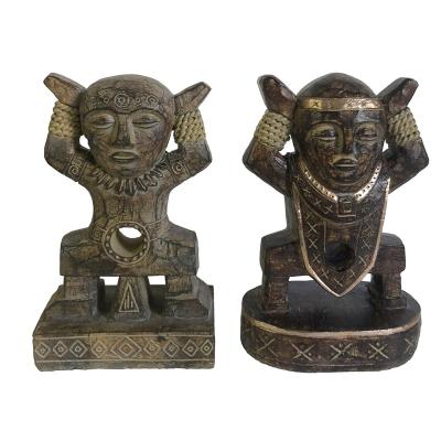 China Home Resin Tiki Home Decoration 15cmH Polyresin Totem Statue for sale