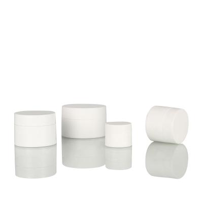 China Hot Sale 10g-50gPp Fancy Cosmetic Jar Double Wall Cosmetic Jar Packaging Luxury Plastic Jar With Lid for sale