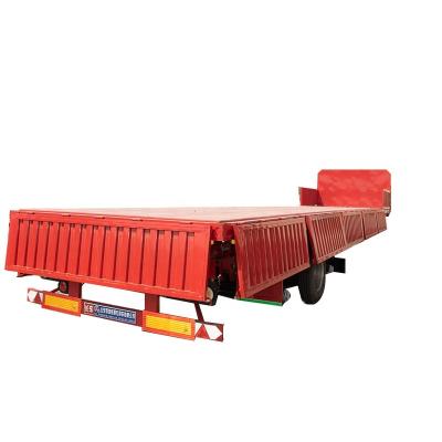 China Truck Trailer Factory Supply 60 Ton Cheap Side Wall Stake Cargo Barrier Semi Trailer for sale