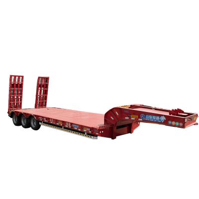 China Truck Trailer Wholesale Customized Good Quality Flatbed Semi Trailer Low Semi Trailer for sale