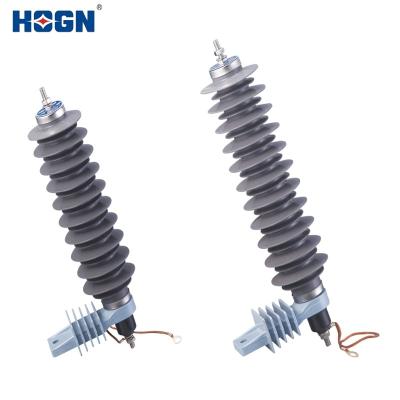 China HOGN Polymer HousedMetal-Oxide Surge Arrester Without Leakage Current KA (Export) 10 Gap 33 KV Rated 10 10 for sale