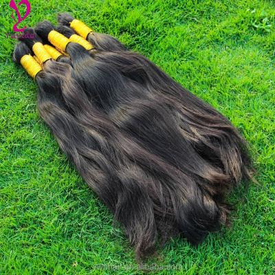 China Wholesale 100g Silky Straight Raw Unprocessed 100% Wave Virgin Hair Bulk Cuticle Aligned Natural Weaves Raw Hair Bulk for sale