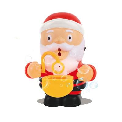 China J&Y Santa Claus Light Music Cartoon Electric Full Automatic Plastic Bubble Machine for sale