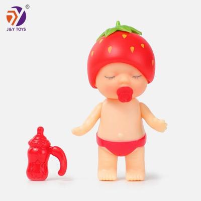 China Wholesale Cute Cheap Cute Soft Plastic Silicone Newborn Baby Doll Kids Educational Mini Doll Toys 24pcs for sale