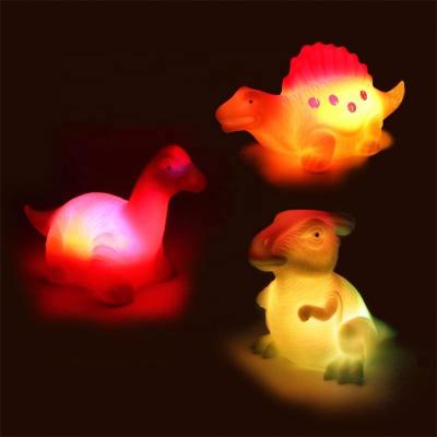 China Dinosaur Toy New Design Baby Plastic Floating Bath Toy Set For Kids PVC Cognitive Floating Light for sale