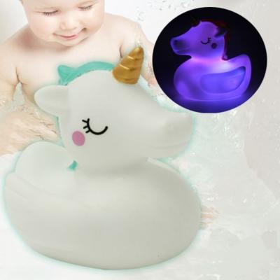 China Cognitive Floating Toy Cute PVC Material Unicorn Bath Baby Shower Bath Toys NO--Toxic for sale