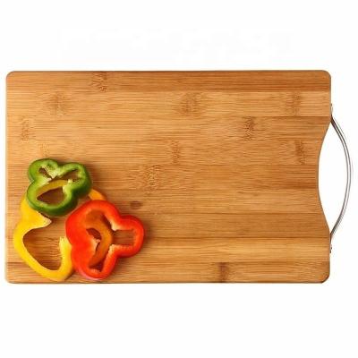 China Addreen Sustainable Natural Health Organic Bamboo Cutting Board Chopper Cutter For Kitchen for sale