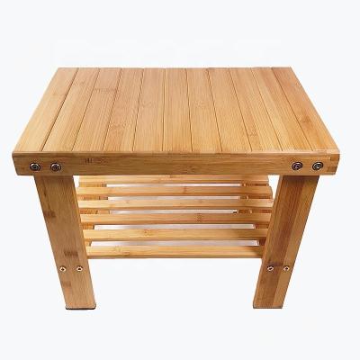 China Sustainable Small Bamboo Seat Stool For Garden Bamboo Foot Stool Bamboo Step Stool for sale