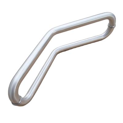 China Long Sale 304 Villa Modern Whole House Stainless Steel Glass Door Pull Handles Sliding Door Bathroom Glass Railing for sale