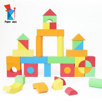 China Construction Stacking Toy 3d Eva Foam Building Blocks Large Eva Foam Building Blocks for sale